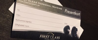 presentkort personlig tränare giftcard 